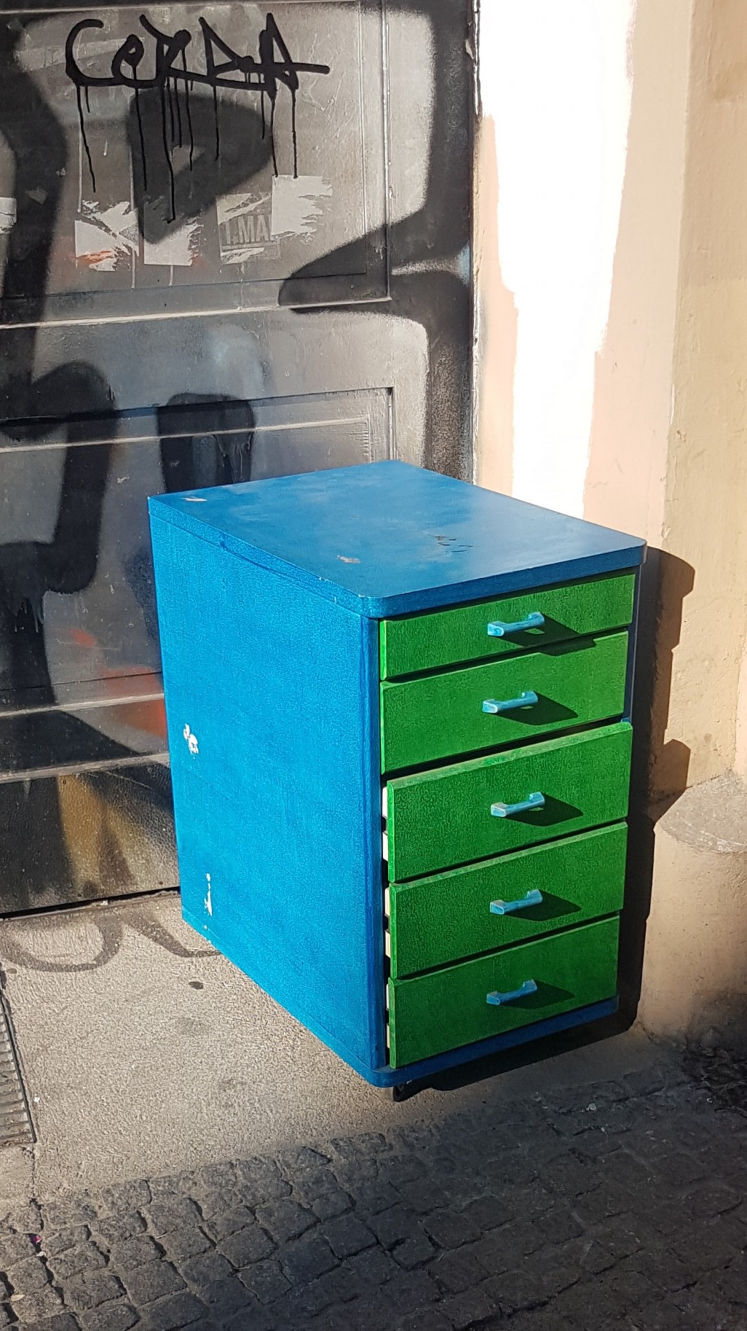green and blue